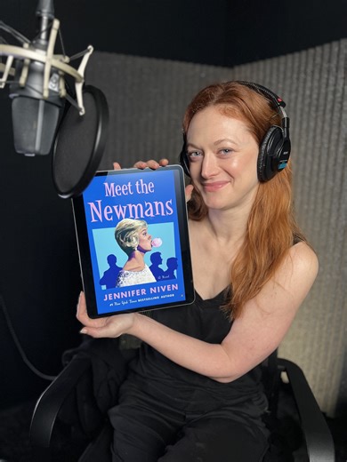 Macmillan Audio on Instagram: "Press play on MEET THE NEWMANS by Jennifer Niven, a funny, big-hearted, and deeply moving story about the dual lives we lead. Because even when our lives aren’t televised weekly, we all have a behind-the-scenes. ⁣ ⁣ Read by Marin Ireland and Tim Campbell, #MeetTheNewmans is available wherever you listen to audiobooks 🩵"