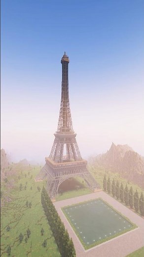 I Built The Eiffel Tower In Minecraft