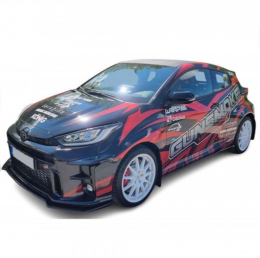 rallyflapZ Rally Style Mud Flaps TOYOTA GR YARIS, GR4 2020  BLACK (All Options)