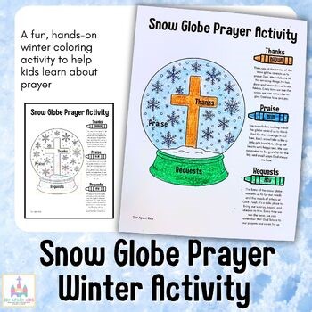 Snow Globe Prayer Winter Activity | Hands-On Christian Activity Christmas