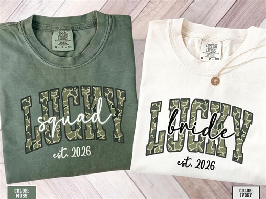 Lucky Camo Bride Groom St Patricks Day Shirt, Future Mrs Mr Shirt, Camouflage Bridal Engagement Gift, Wifey Hubby Shirt, Matching Couple - Etsy