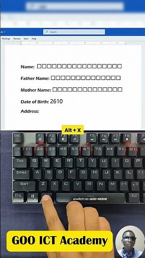 Stop Writing Messy Letters 😱 Make PERFECT Application Boxes in Word in Seconds!