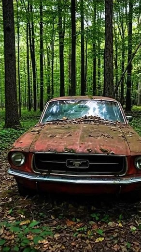 Saving a Rusted Mustang from the Forest ✨ Before & After