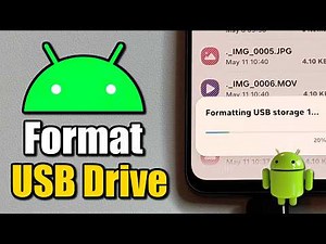 How to Format USB drive on Android Phone - Settings Tutorial