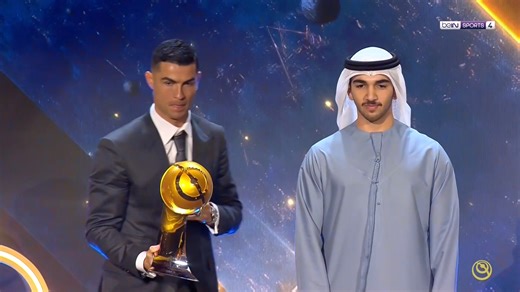 beIN SPORTS USA on Instagram: "A night to remember: Cristiano Ronaldo receives the Globe Soccer Award for Best Player in the Middle East, reaffirming his impact on and off the pitch with his speech. 👏🏆 #beINSPORTS #CristianoRonaldo #GlobeSoccerAwards"