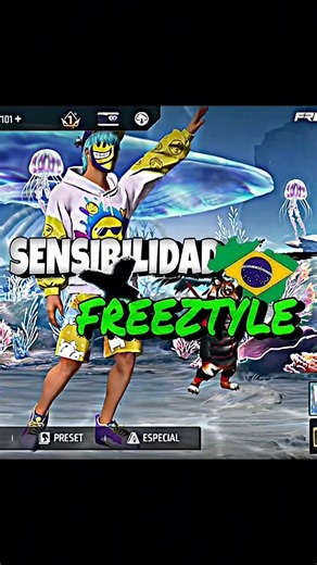 SENSITIVITY X FREEZTYLE 🇧🇷💀🌏 #freefire #freefirebrasil #sensitivity #freeztyle