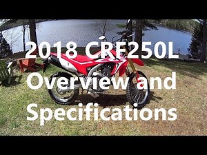 2018 CRF250L: Overview and Specifications