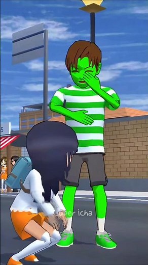 Mio is confused being picked up by two Yutas #shorts #sakuraschoolsimulator #viralvideo