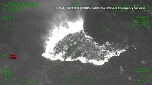 Drone captures raging wildfire in Yosemite