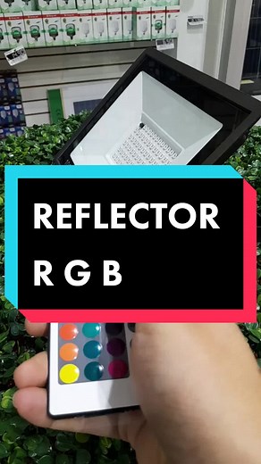 Reflector RGB 🌌 #lima #peru #reflectorled #rgb #iluminacion #decoracion #terraza #jardin #lucesled #colores