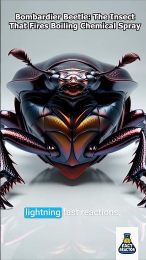 Bombardier Beetle: The Insect That Fires Boiling Chemical Spray 🔥🐞