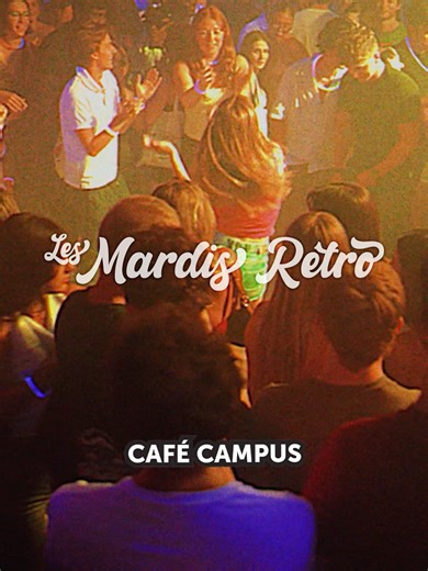 🚨 ALERTE RÉTRO 🚨 Ce mardi, prépare toi pour un voyage musical 🎶 Vibe 100% nostalgie, 100% dance, de 21h30 à 3h 💥 Entrée à prix Rétro : 7$ ton billet en ligne! 🙀 🎟️ : Lien en bio #CafeCampus #montreal #mtlnightlife #mtlmoments #montrealnightlife