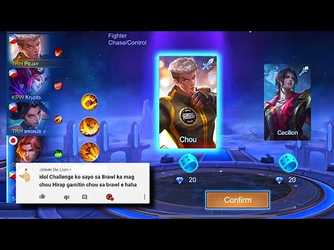 iNSECTiON PLAY CHOU IN BRAWL MODE? | MLBB