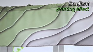 Ombre Valances for Windows Kitchen Valance Curtains with Wide Rod Pocket Modern Abstract Geometric Valance Curtain Bathroom Curtain Valance Gray Sage Green Window Valances for Kitchen Bathroom 54"x18"
