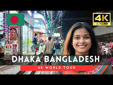 🇧🇩Bangladesh 4k walk - Dhaka 4K Night Walking Tour｜Mar 2025
