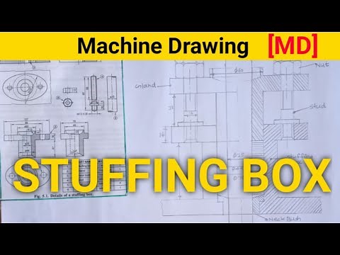Stuffing Box | Assembly Drawing of Stuffing Box | Machine Drawing
