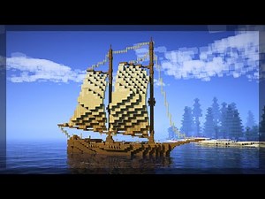 Minecraft: How to Build a sailboat - Minecraft Tutorial