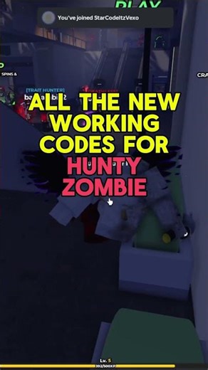 All New Codes in Hunty Zombie Roblox (Update)