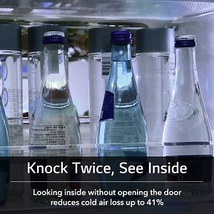 1.5K views · 84 reactions | With elegantly illuminated tinted-glass and a warm, satin-smooth finish, discover how LG's InstaView™ Door-in-Door® refrigerators become a smart choice for you and your family. | LG Global | Facebook