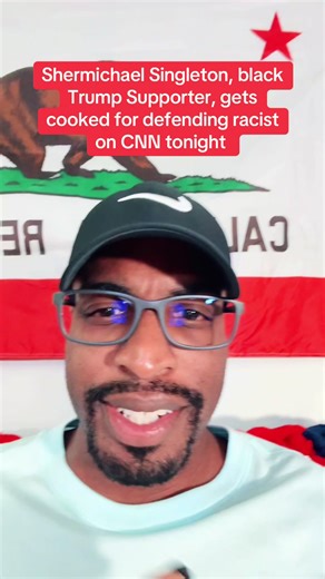 Shermichael Singleton, black Trump Supporter, gets cooked for defending racist on CNN tonight
