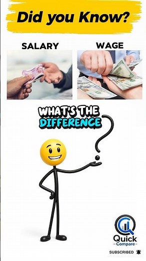 Salary vs Wages | What's the Difference Between Salary and Wages? 💼💰#shorts # #salarystructure #usa