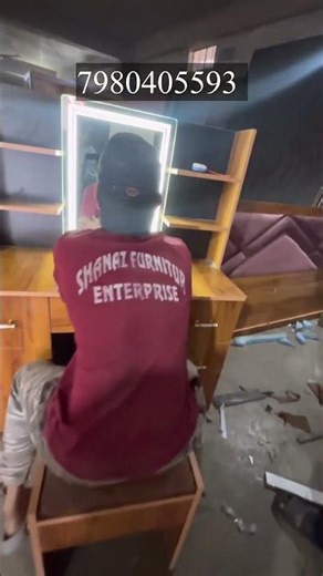 Sensor lighting dressing table #furniture #interior #‪@Shanazfurnitureenterprise‬ #ipl