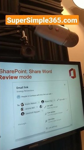 New in Microsoft 365: OneDrive and SharePoint - Share Word documents in Review mode