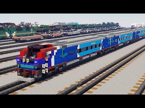 Minecraft Amtrak Airo Venture Coaches Tutorial