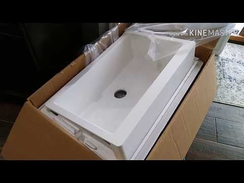 how to install a farmhouse sink