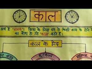 काल और उसके भेद/ kaal chart paper / kal ka chart/ tlm
