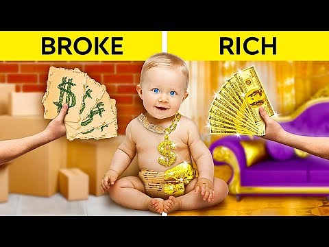 I WAS ADOPTED BY BILLIONAIRES || Funny Rich vs Poor Parenting Hacks by 123 GO! CHALLENGE
