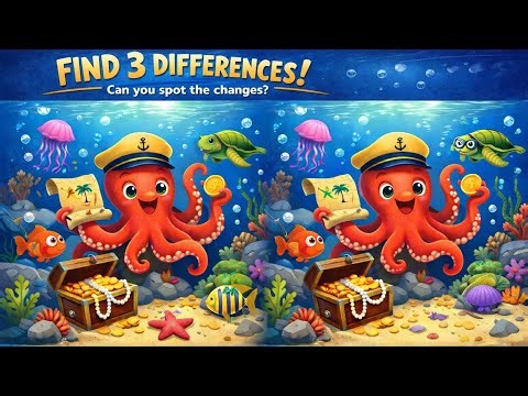 Find 3 Differences | Spot the Difference Puzzle 🧠 | Can You Find All 3?