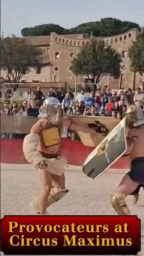 Gladiator Combat at Circus Maximus #gladiator #arena #rome