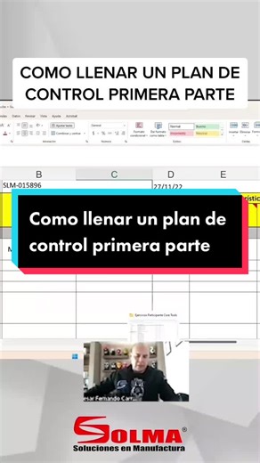 Como llenar un plan de control primera parte #coretools #ingeniero #ingenieroindustrial #mejoracontinua #sixsigma #dmaic