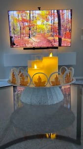 ✨DIY tray✨. Here is a cute and simple DIY tray using Dollar Tree items. This tray is neat because all you do is swap out what’s inside of the plastic curtain rings, to match your decor or the current holiday 🙌🏽🙌🏽. I used a tiny dab of hot glue to secure the mini leaves and the ornaments. #diyhomedecor #diycrafts #dollartreediy #diyideas #CraftyIdeas #crafts | My Home By Kendra Nicole