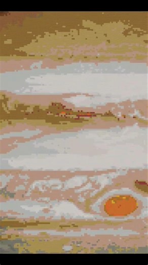 😱 I Built The BIGGEST Planet in Minecraft! (Jupiter) #shorts #pixelart