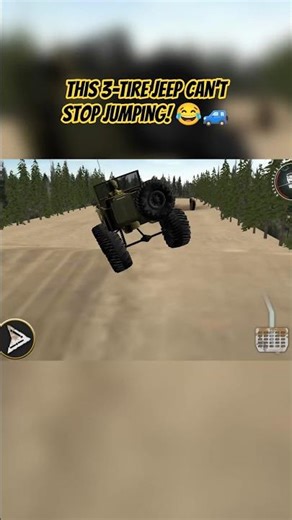 This 3-Tire Jeep Can’t Stop Jumping! 😂🚙 #rurodrive