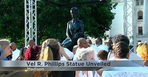 Historic sculpture of Vel Phillips unveiled at Wisconsin Capitol Building