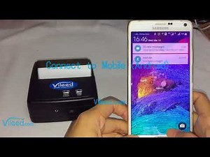 Vileed | How to Setup Mini Portable Handheld Barcode Label Printer for Mobile Bluetooth Printing