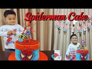 4-Year-Old Kids Spiderman Cake Design – Step-by-Step Tutorial!
