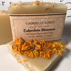 Calendula Soap, Natural Calendula Blossom Essential Oil Soap, Natural Skin Care, Cold Process - Etsy