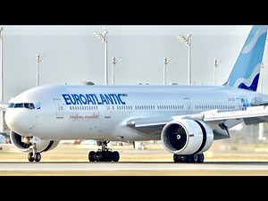 (4K) RARE! Euroatlantic Airways Boeing 777-200ER (CS-TSX) Arrival at Munich Airport!