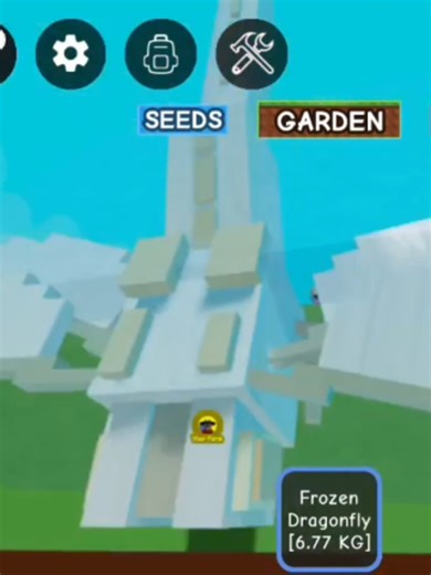 I got a Titan frozen dragonfly 🔥 #roblox #growagarden #gag