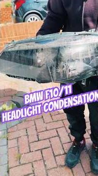 BMW F10 F11 Headlight Condensation TMS Failure Fix. #BMW #F10/F11 #HeadlightCondensation #TMSFailure