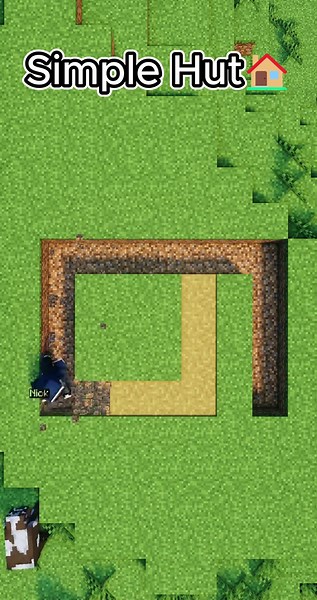 Building a Simple Hut in Minecraft