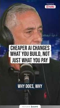 Cheaper AI changes what you build, not just what you pay