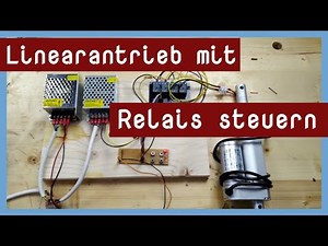Controlling a linear actuator with a relay