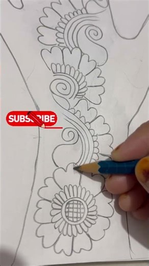 New Mehndi Design 2025 | Easy Paper Mehndi Practice for Beginners | Hiba Arts #mehedi #drawing