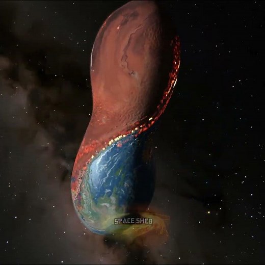 What if Binary Planets collided? #simulation#space#astronomy #spacesim#cosmos#universe‪@NASA‬#nasa