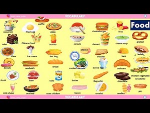Food Vocabulary List for ESL and EFL learners